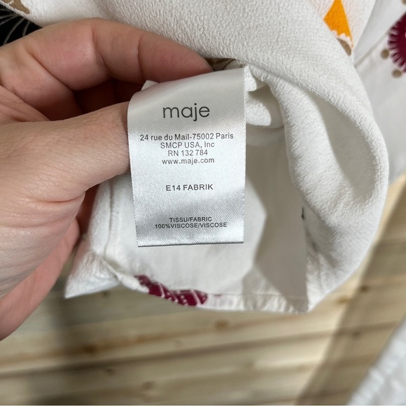 Maje floral pop over blouse - Picture 9 of 9